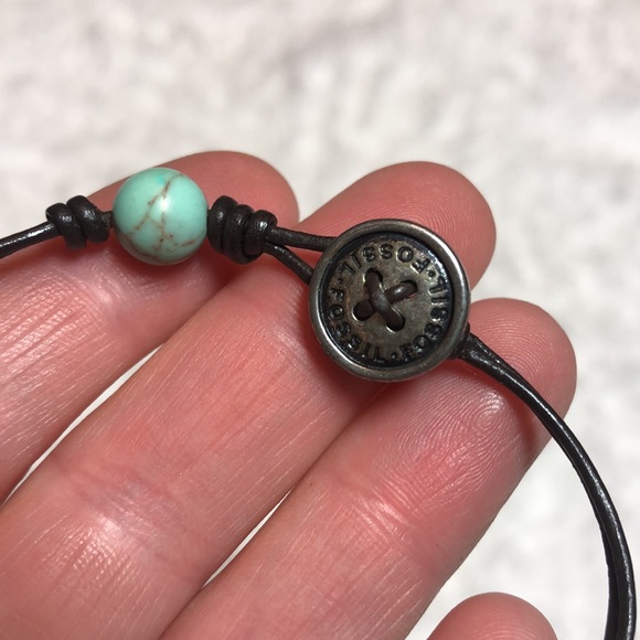 Fossil leather cord bracelet - Picture 3 of 4